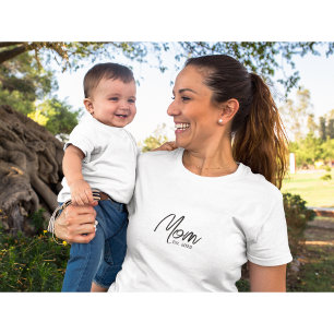 T - Shirt für die Mama mit schwarzem Skript