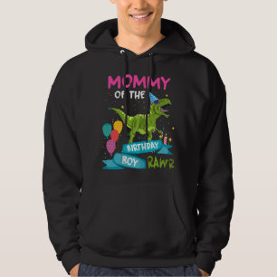 T-Shirt für die Mutter des Geburtstagsjungen T-Rex Hoodie