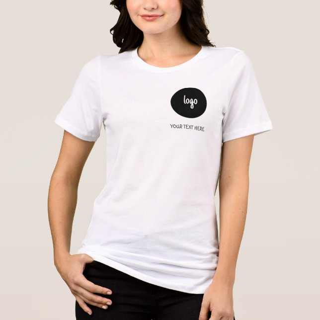 T - Shirt für einfache Logos und Textdateien (Vorderseite)