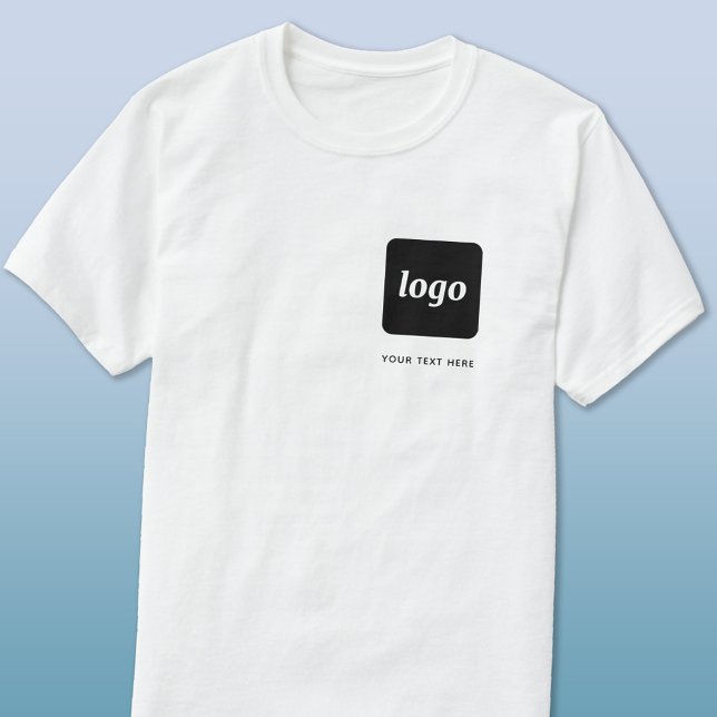 T - Shirt für einfache Logos und Textdateien (Logo with custom text business promotional t-shirt)