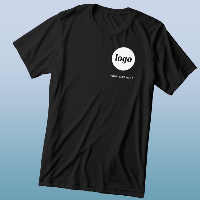 T - Shirt für einfache Logos und Textdateien (Simple logo with custom text business branding promotional triblend t-shirt)