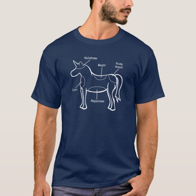 T - Shirt für Einhornteile (Vorderseite)