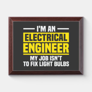 T - Shirt für Elektrotechnik Awardplakette
