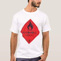 T - Shirt für entzündbare flüssige Mens
