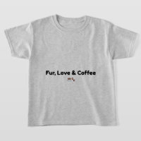 T-Shirt für Fell, Liebe & Kaffee für süße Kinder u