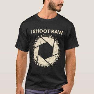 T-Shirt für Fotografen Ich fotografiere im RAW-For