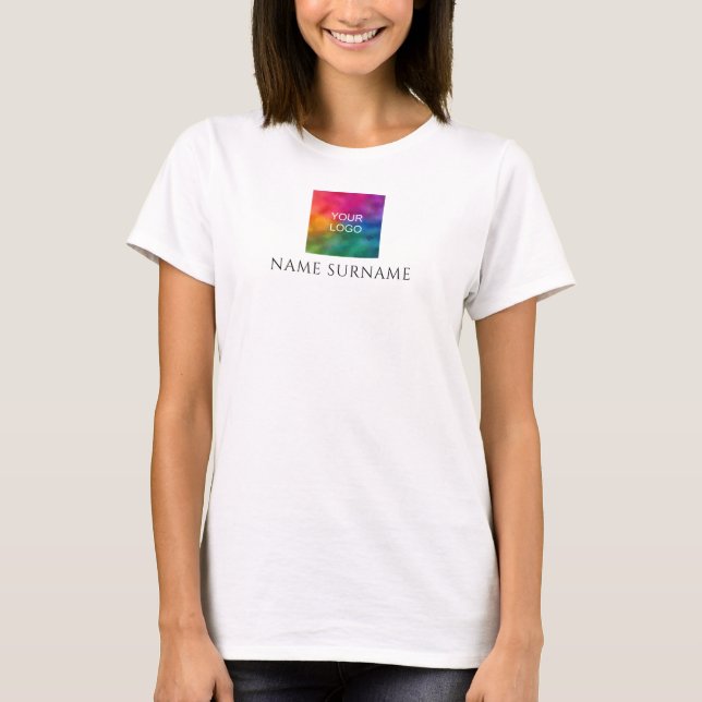 T - Shirt für Frauen - Ihr Firmenlogo (Vorderseite)