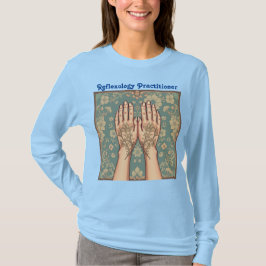 T - Shirt für Frauen mit blauer Reflexologie