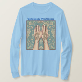T - Shirt für Frauen mit blauer Reflexologie