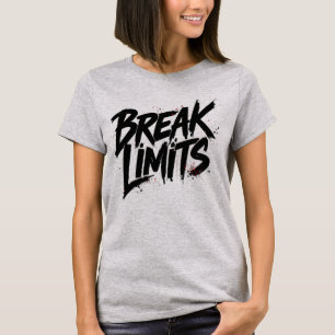 T-Shirt für Frauen mit Motiv Minimalistisch Grenze