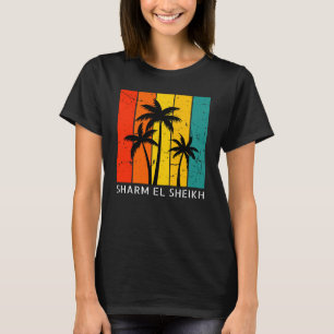 T-Shirt für Frauen mit vintage Sonnenuntergang in 
