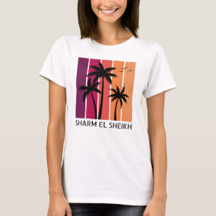 T-Shirt für Frauen mit Vintage-Sonnenuntergang in