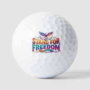 T-Shirt für Freiheit und Patriotismus Golfball