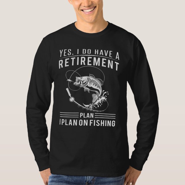 T-Shirt für Freizeitfischerei bei Sonnenruhestand (Vorderseite)