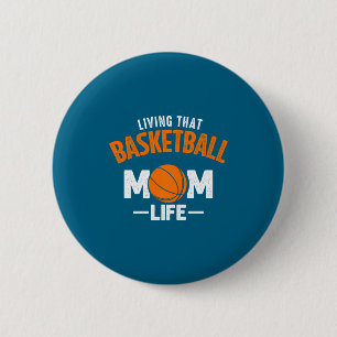 T-Shirt für Freundin, die das Leben als Basketball Button