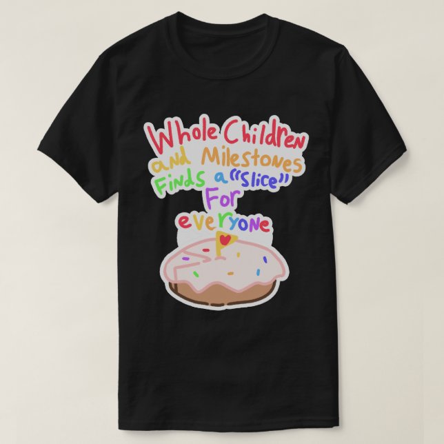 T - Shirt für ganze Kinder und Meilensteine (Design vorne)
