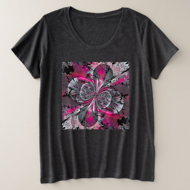 T - Shirt für gemischte Signale Plus Größe (Design vorne)