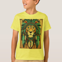 T-Shirt für geometrische Löcher mit Retro-Futurist