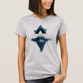 T - Shirt für geometrische Wasserelemente