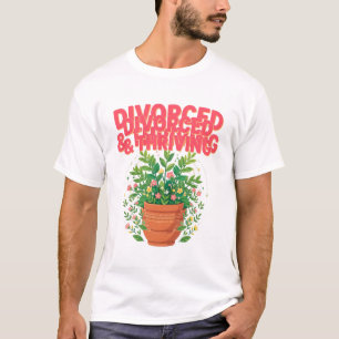 T-Shirt für geschiedene und aufblühende Pflanzenli