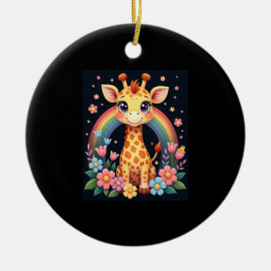 T-Shirt für Giraffenliebhaber Keramik Ornament