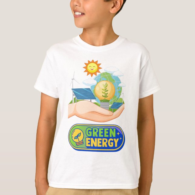 T - Shirt für grüne Energie (Vorderseite)