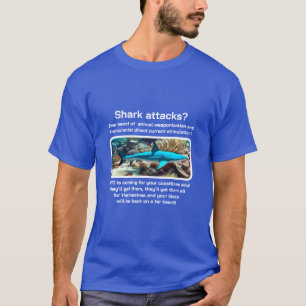 T - Shirt für Haiangriffe (v3 dunkel)