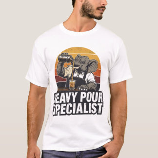 T-Shirt für Heavy Pour Spezialisten Elefant Barkee
