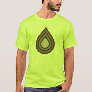 T-Shirt für Herren mit geschichteter Kunst