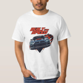 T-Shirt für Herren mit Sportwagen-Rennsport-Motiv 