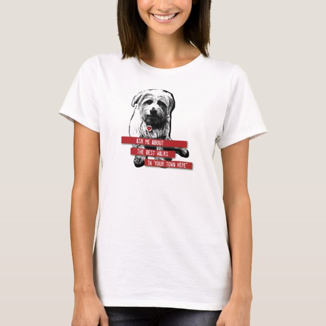 T - Shirt für Hunde Walker Langschläfer - personal (Vorderseite)