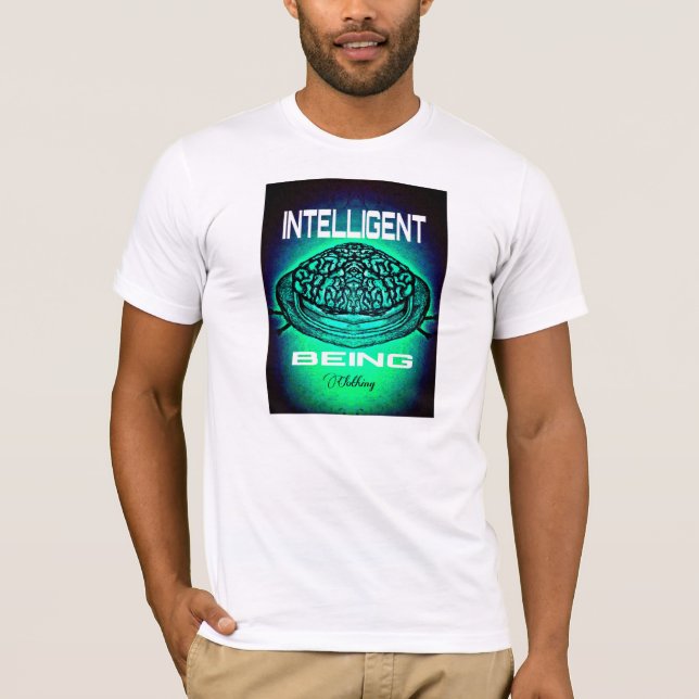 T - Shirt für Intelligent Being Clothing (Turq) (Vorderseite)