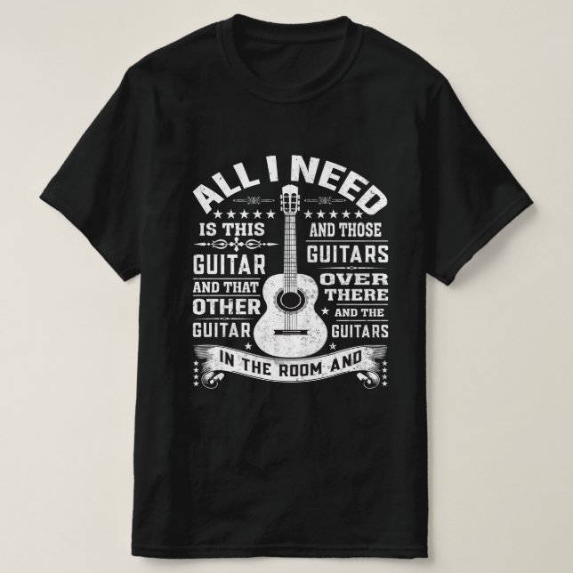 T - Shirt für jeden Musiker Alles was ich brauche  (Design vorne)