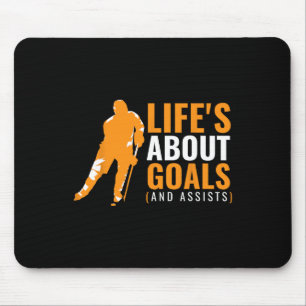 T-Shirt für Jungen Eishockey Hemd Life's About Goa Mousepad
