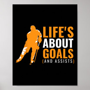T-Shirt für Jungen Eishockey Hemd Life's About Goa Poster