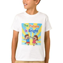 T-Shirt für Kinder: Die Zukunft ist hell