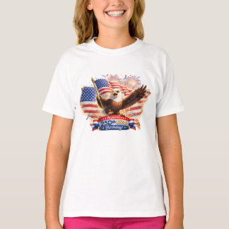 T-Shirt für Kinder Happiest 250. Geburtstag USA!