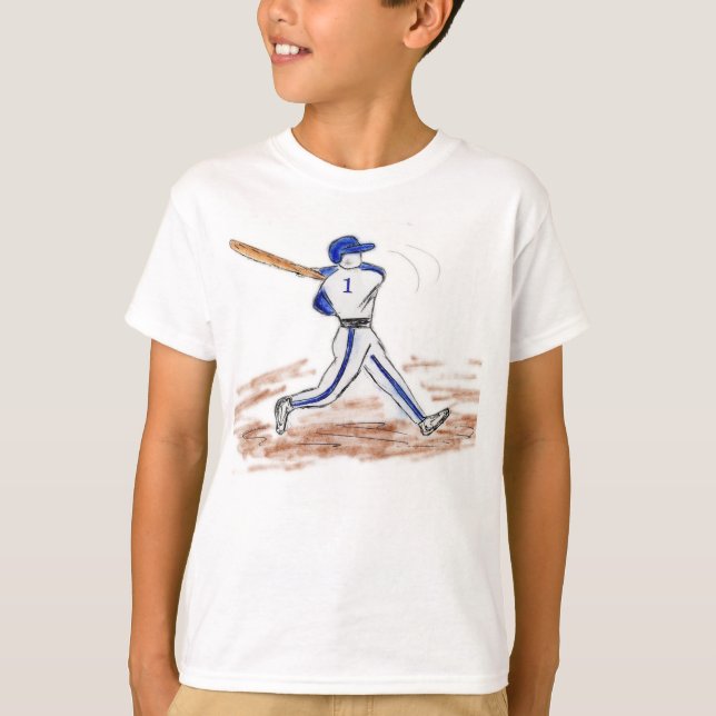 T-Shirt für Kinder im Baseball (Vorderseite)