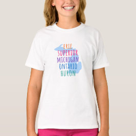 T-Shirt für Kinder Michigan Great Lakes Mitten Sta