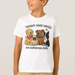 T-Shirt für Kinder mit lustigen TDU-Hunden, die Me