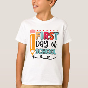 T-Shirt für Kinder zurück zur Schule mit süßer Ble