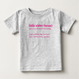 T - Shirt für kleine Schwesterwörterbücher
