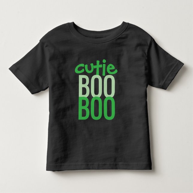T-Shirt für Kleinkinder: HALLOWEEN Cutie Boo #1 (Vorderseite)