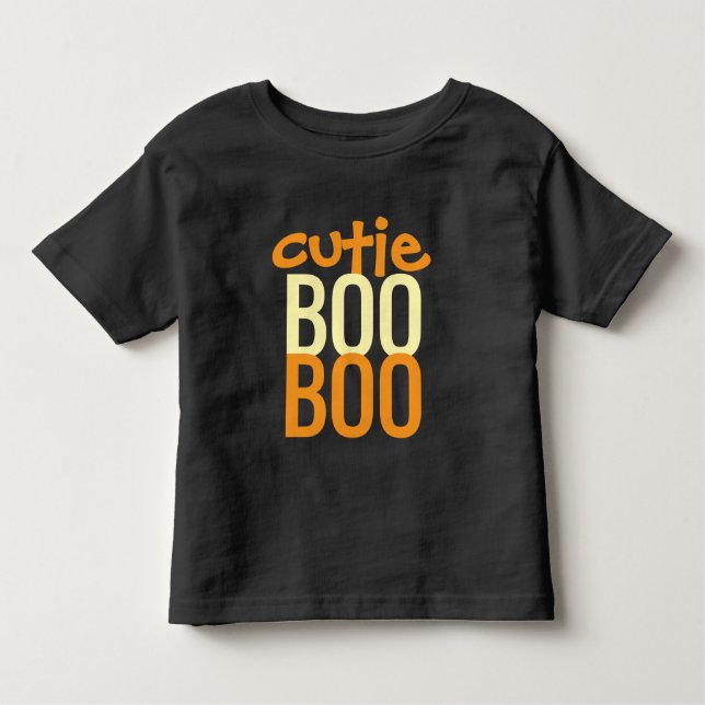 T-Shirt für Kleinkinder: HALLOWEEN Cutie Boo #2 (Vorderseite)