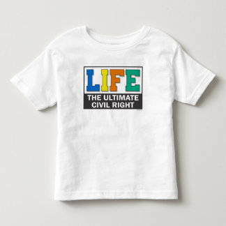 T-Shirt für Kleinkinder mit einer pro-life-Botscha