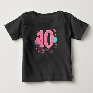 T-Shirt für Kleinkinder zum 10. Geburtstag