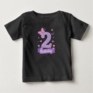 T-Shirt für Kleinkinder zum 2. Geburtstag mit Schm