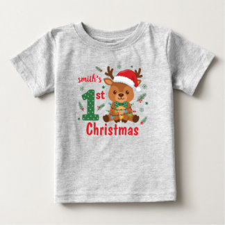 T-Shirt für Kleinkinder zum ersten Weihnachten des