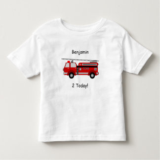 T - Shirt für Kleinkinderfeuer mit dem Namen & "2 