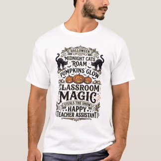 T-Shirt für Lehrer-Assistenten zum Halloween mit s